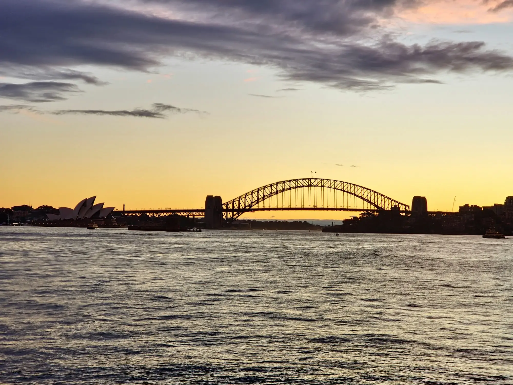 Sydney Harbour Bridge spanning the water